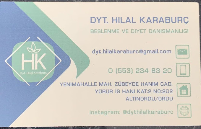Dyt. Hilal Karaburç, ORDU, Diyetisyen